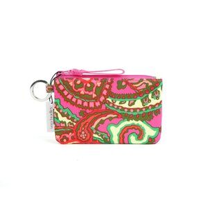 Vera Bradley Capri Pink Lighten Up Zip Id Case NWT